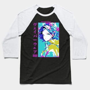 Vaporwave Aesthetic Anime Manga Girl Japanese Streetwear Baseball T-Shirt